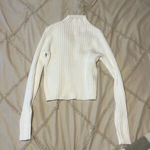 White turtle neck